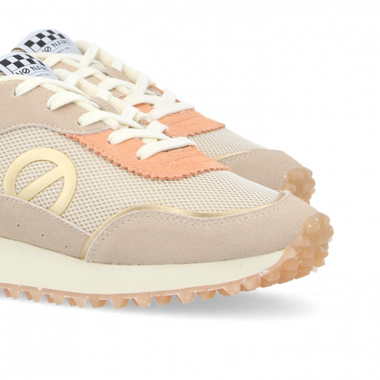 BASKETS NO NAME PUNKY JOGGER W SUEDE/SH.MESH DOVE/BEIGE